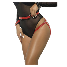 SUBBLIME - 953706 ESPOSAS CON CINTURÓN BONDAGE ROJO TALLA ÚNICA